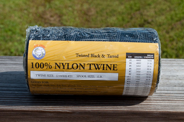 Black and Tarred Nylon Twine (1 LB Spool) – Florida Net Company